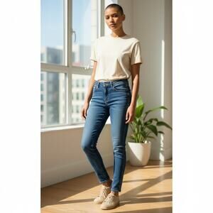 Seven7 Women Jeans Tummyless High Rise Skinny Sz 8